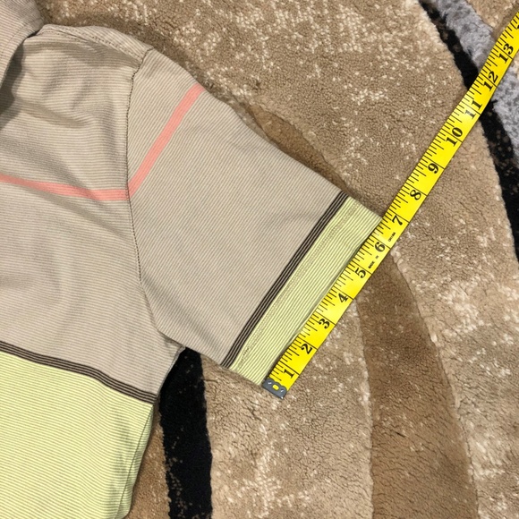 Men’s Tan/Green Quicksilver Polo Shirt, Size Large - Picture 8 of 8